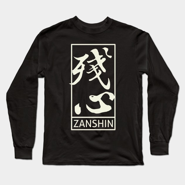 Zanshin Long Sleeve T-Shirt by Kaijester